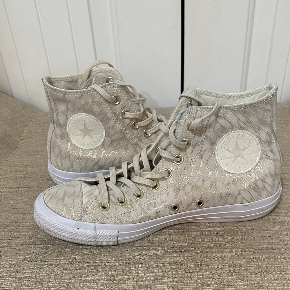 Converse Women's High-Top Sneakers - Light Beige
